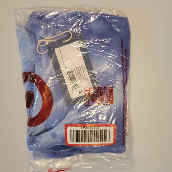 Universal Thread Short Sleeve Pocket T-Shirt Blue Tie Dye S/M  Crew .Neck New - Picture 7 of 7